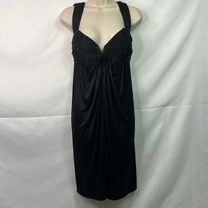 Foley Black Silk dress Size M EUC